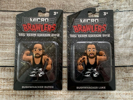 Pro Wrestling Tees Micro Brawlers Limited Edition The Bushwhackers: Luke & Butch