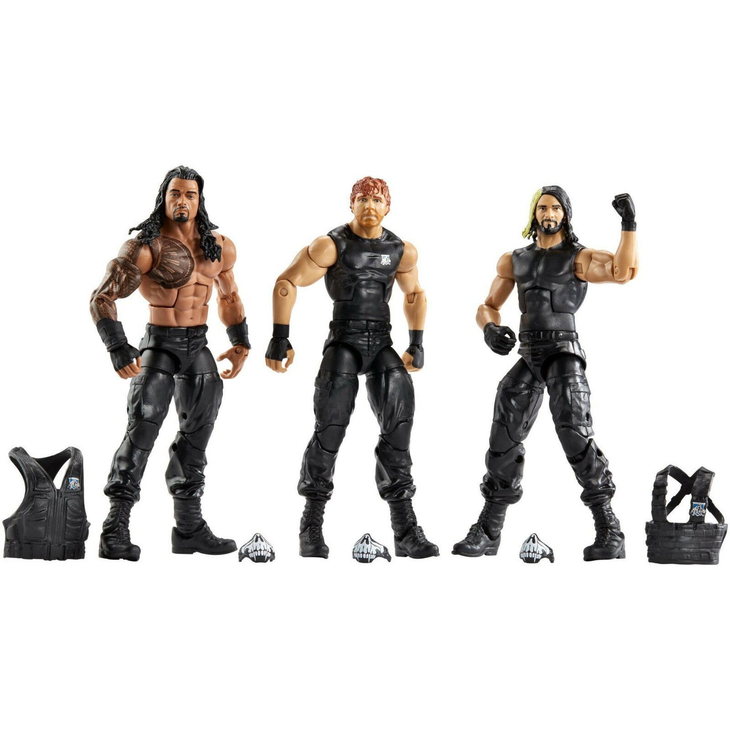WWE Mattel Then, Now, Forever Multipack: The Shield: Seth Rollins, Dean Ambrose & Roman Reigns [Exclusive]