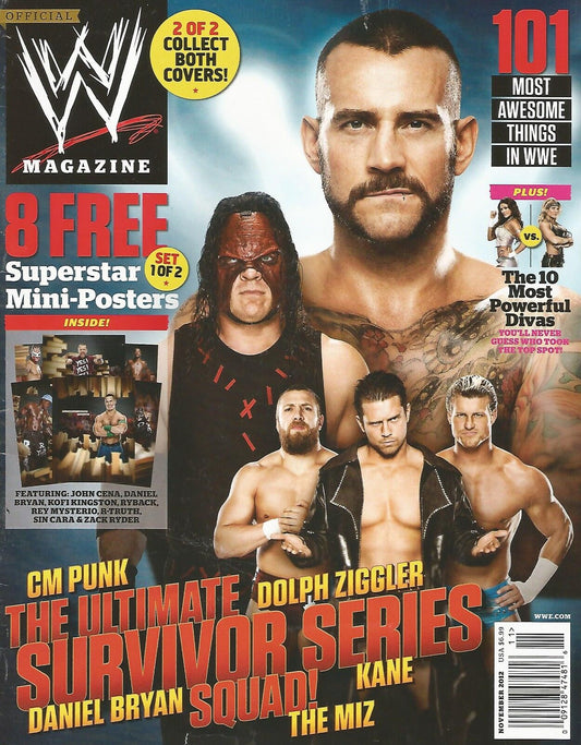 WWE Magazine November 2012 2 of 2 covers