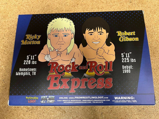 Pro Wrestling Loot Pint Size All Stars Rock and Roll Express: Rick Morton & Robert Gibson [December]