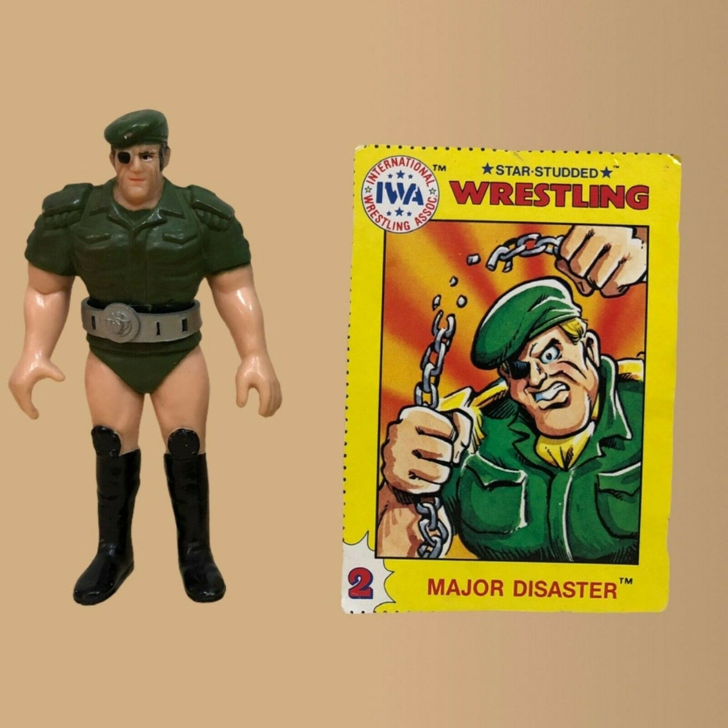 IWA Star-Studded Wrestling Bendable Action Figures Singles Major Disaster