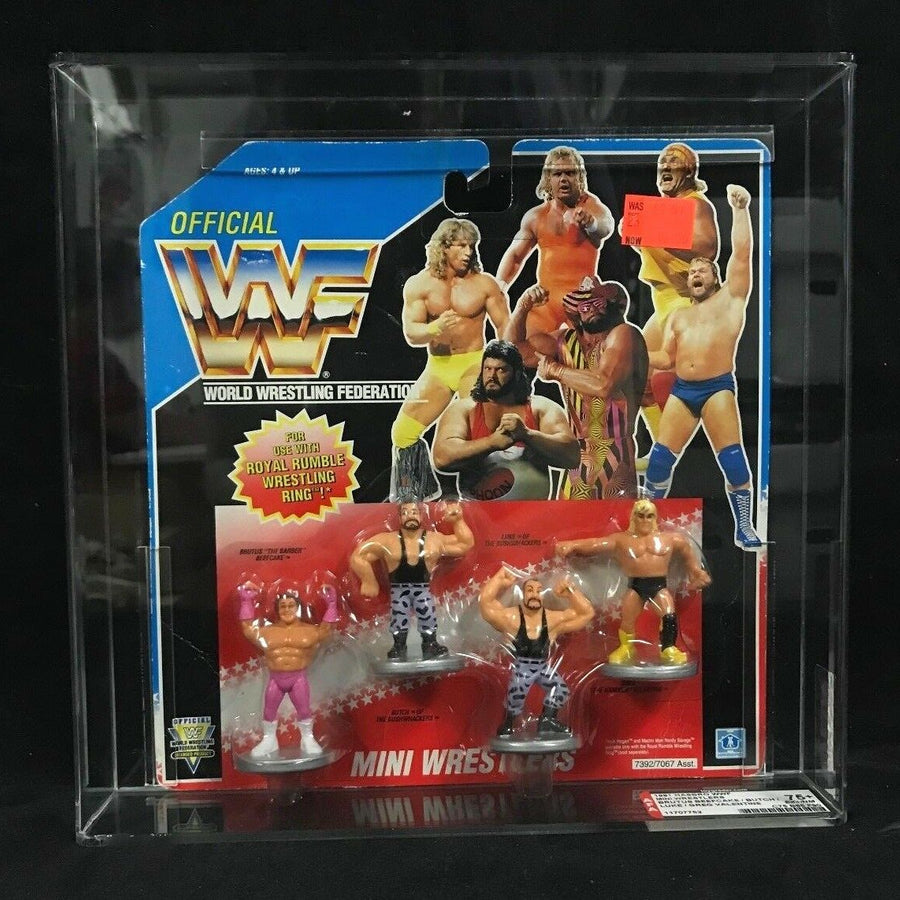 WWF Hasbro Mini Wrestlers Brutus "The Barber" Beefcake, Butch and Luke of the Bushwhackers & Greg "The Hammer" Valentine Action & Toy Figures PWcatalog