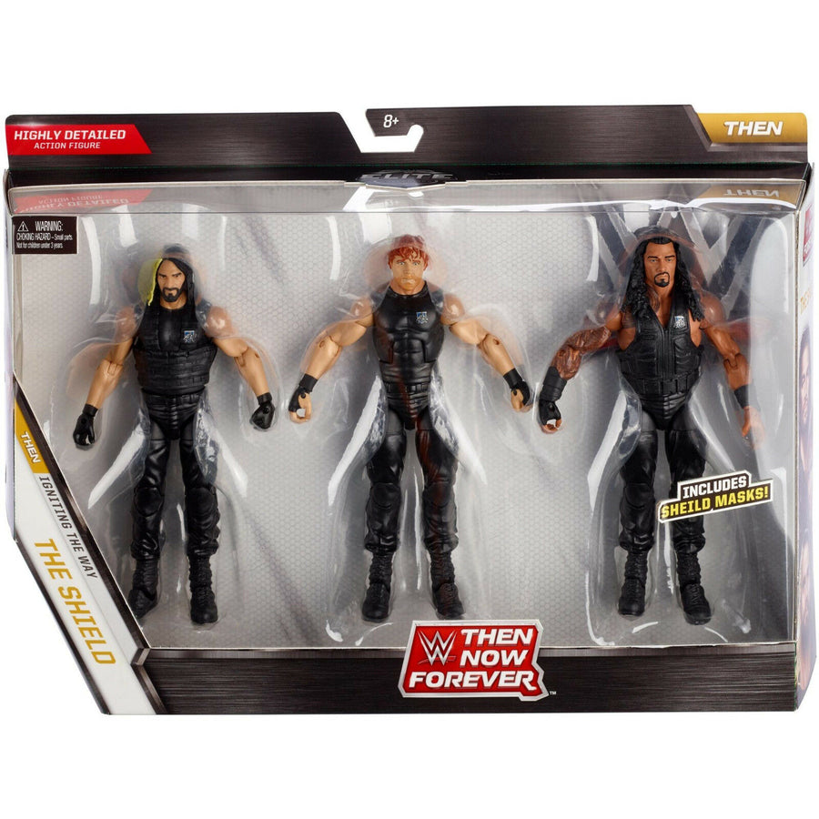 WWE Mattel Then, Now, Forever Multipack: The Shield: Seth Rollins, Dean Ambrose & Roman Reigns [Exclusive] Action & Toy Figures PWcatalog