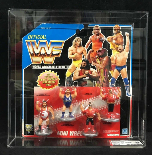 WWF Hasbro Mini Wrestlers Typhoon and Earthquake of the Natural Disasters & Animal and Hawk of the Legion of Doom