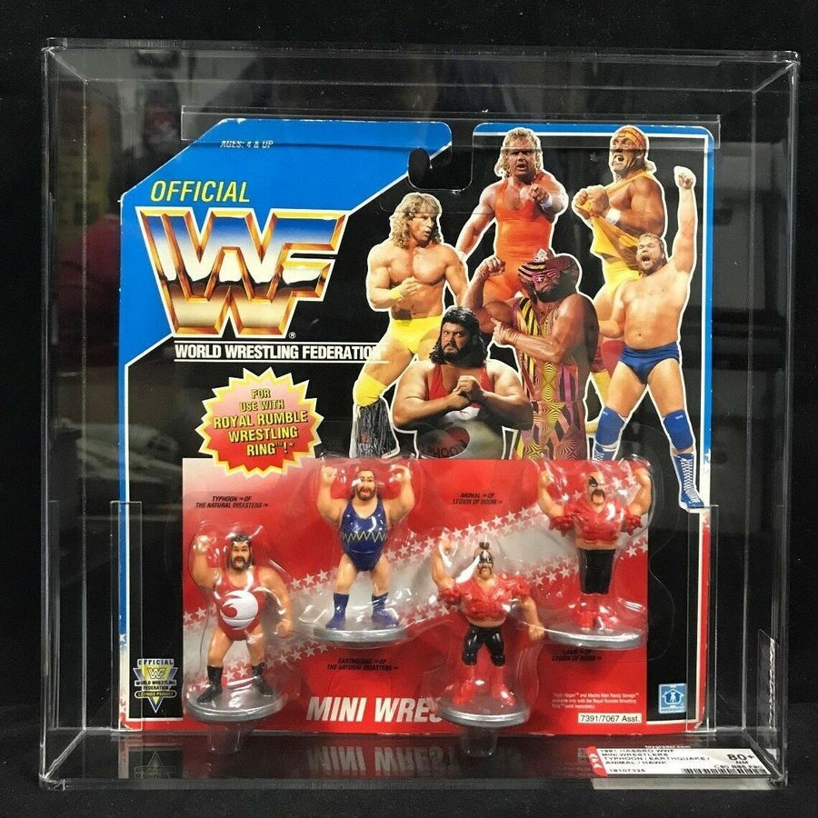WWF Hasbro Mini Wrestlers Typhoon and Earthquake of the Natural Disasters & Animal and Hawk of the Legion of Doom Action & Toy Figures PWcatalog