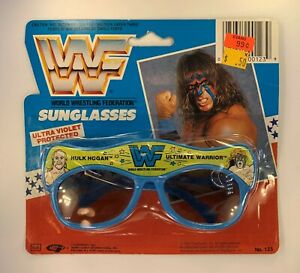 WWF Sunglasses Ultimate Warrior & Hulk Hogan 1991 PWcatalog