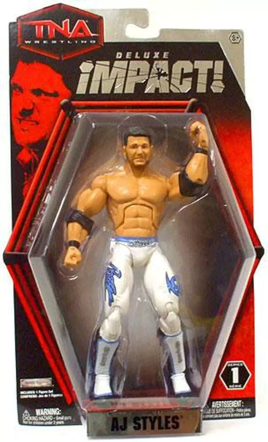 TNA/Impact Wrestling Jakks Pacific Deluxe Impact! 1 AJ Styles [With Stubble] Action & Toy Figures PWcatalog