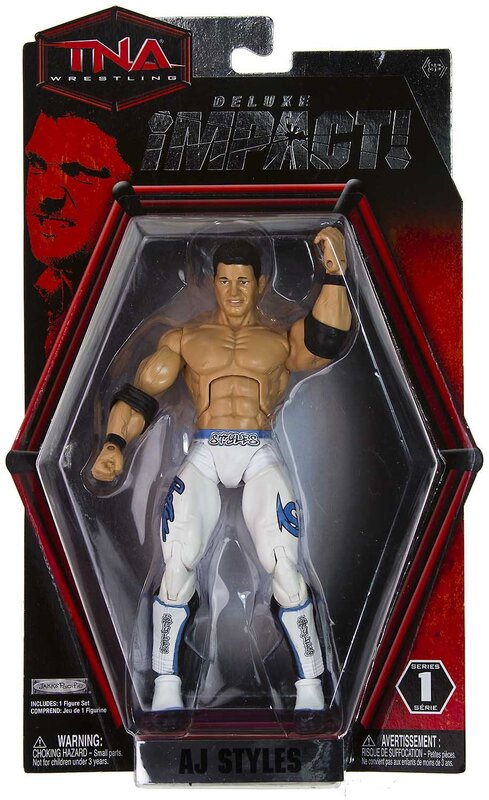 TNA/Impact Wrestling Jakks Pacific Deluxe Impact! 1 AJ Styles [Without Stubble] Action & Toy Figures PWcatalog