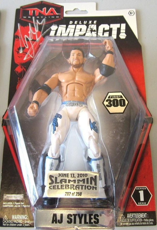 TNA/Impact Wrestling Jakks Pacific Deluxe Impact! 1 AJ Style [Slammin' Celebration Edition] Action & Toy Figures PWcatalog