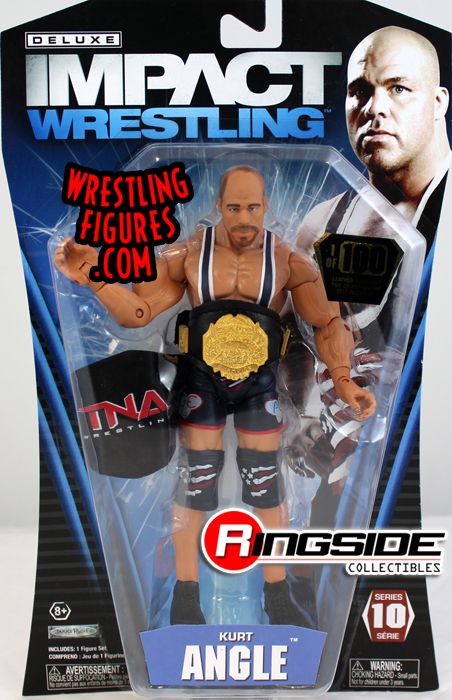 TNA/Impact Wrestling Jakks Pacific Deluxe Impact! 10 Kurt Angle [With Diecast Belt] Action & Toy Figures PWcatalog