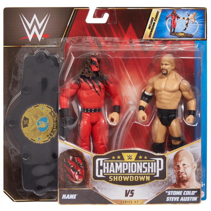 WWE Mattel Championship Showdown 7 Kane vs. "Stone Cold" Steve Austin Action & Toy Figures PWcatalog