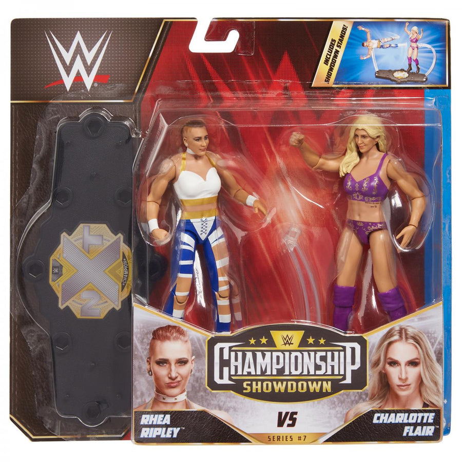 WWE Mattel Championship Showdown 7 Rhea Ripley vs. Charlotte Flair Action & Toy Figures PWcatalog