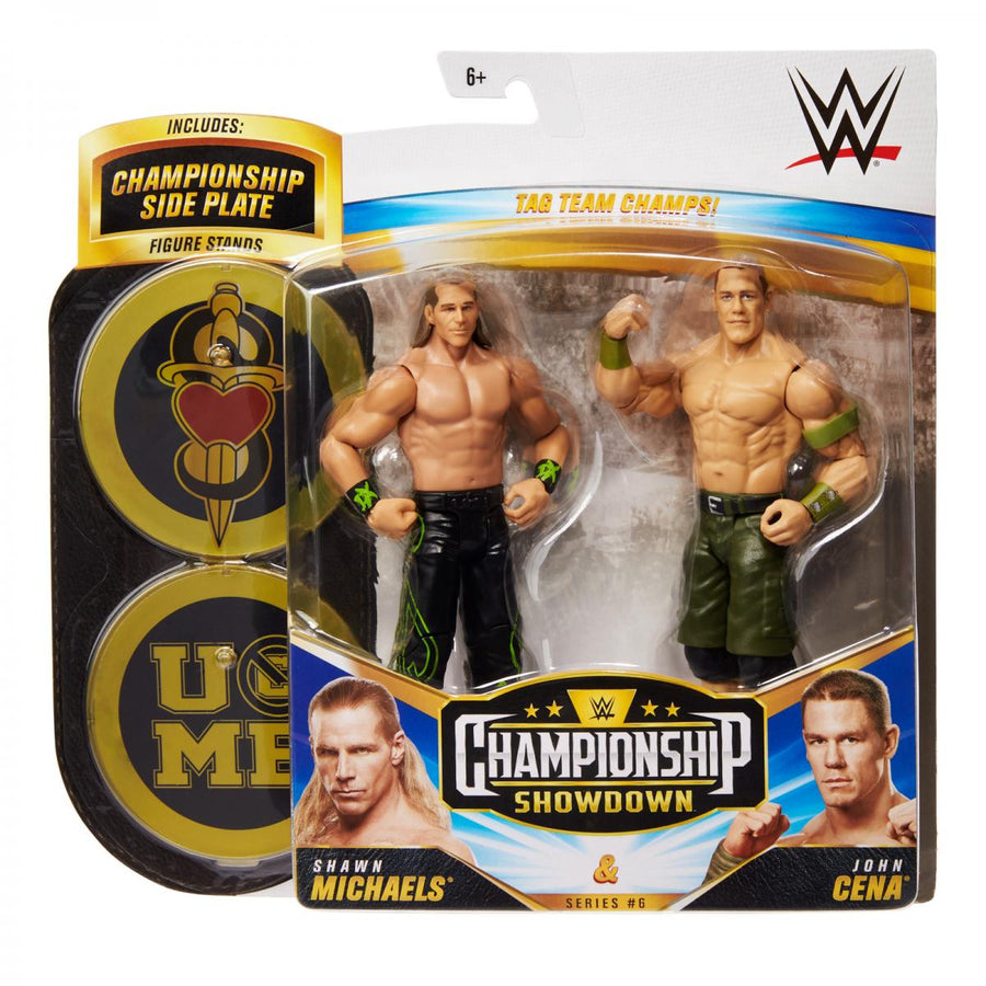 WWE Mattel Championship Showdown 6 Shawn Michaels & John Cena Action & Toy Figures PWcatalog