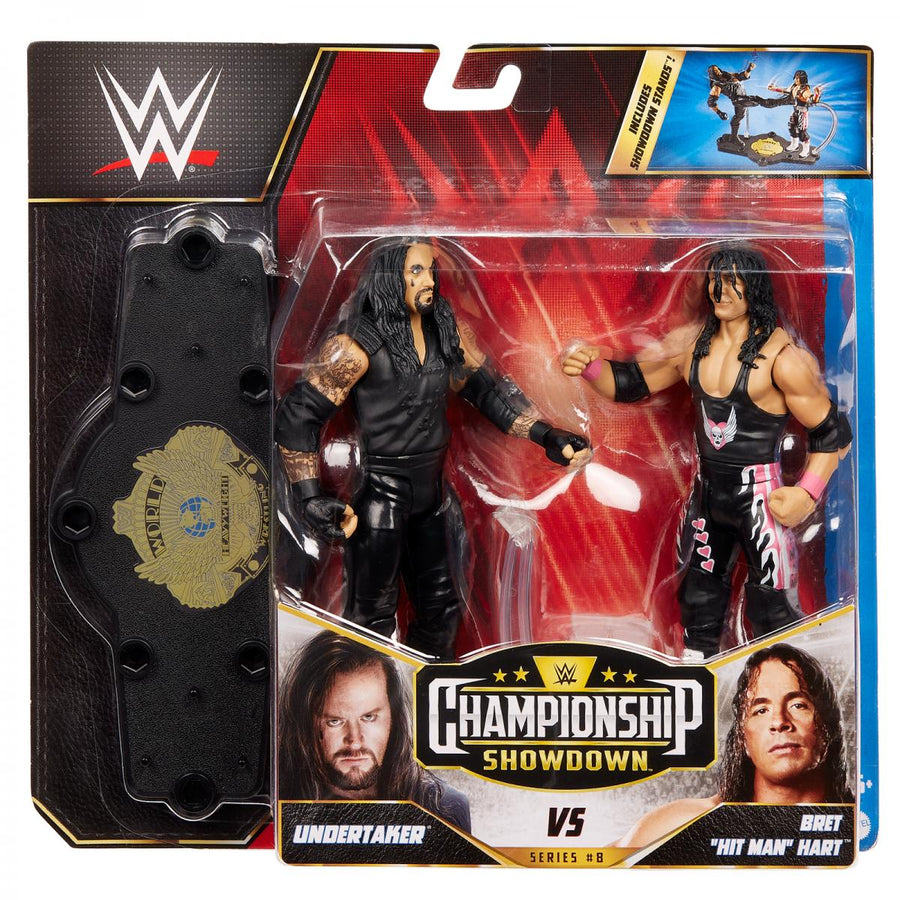 WWE Mattel Championship Showdown 8 Bret Hart vs. Undertaker Action & Toy Figures PWcatalog