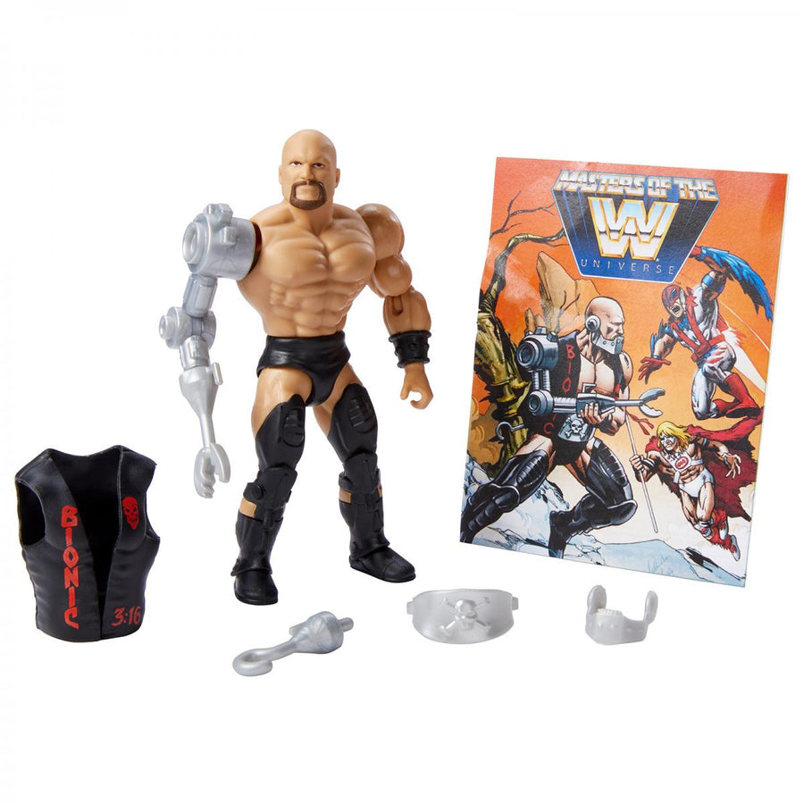WWE Mattel Masters of the WWE Universe 8 "Stone Cold" Steve Austin [Exclusive] Action & Toy Figures PWcatalog