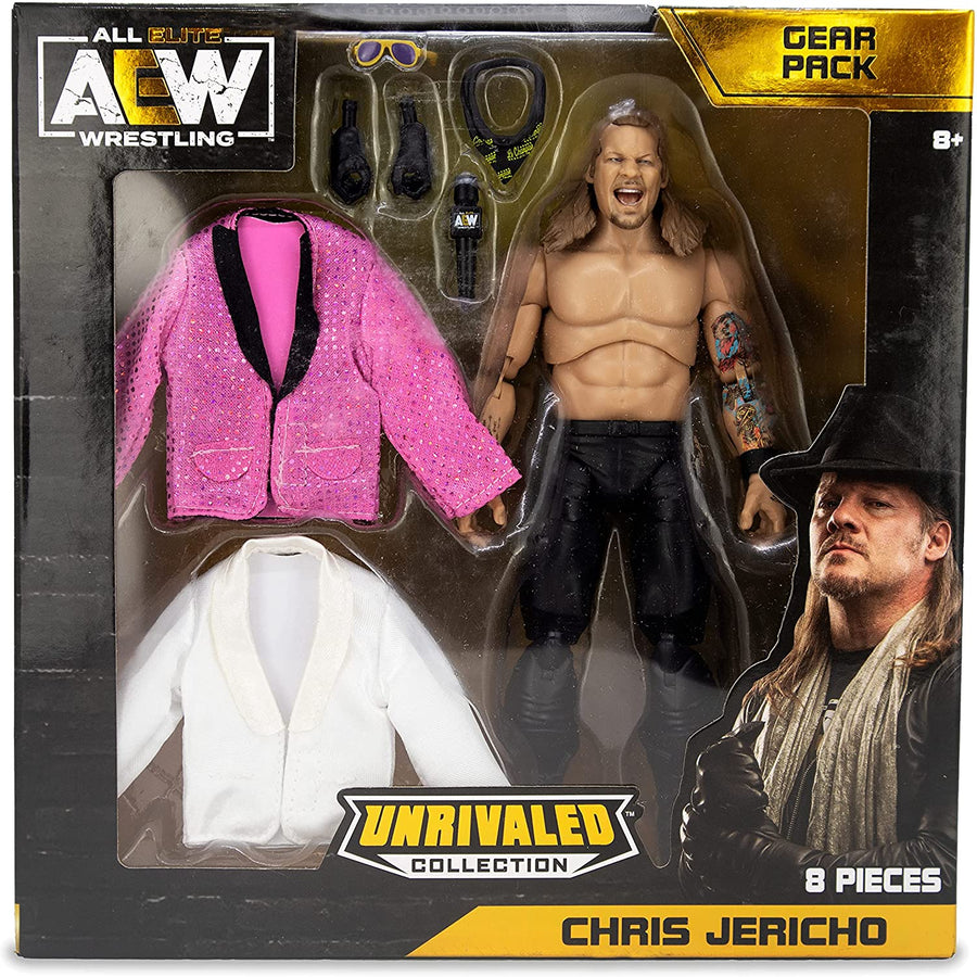 AEW Jazwares Unrivaled Collection Exclusive Chris Jericho Gear Pack Action & Toy Figures PWcatalog