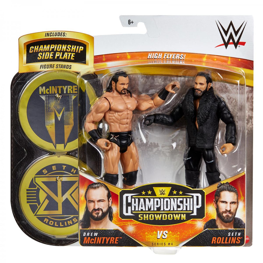 WWE Mattel Championship Showdown 4 Drew McIntyre vs. Seth Rollins Action & Toy Figures PWcatalog