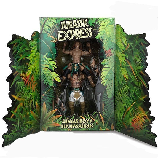 AEW Jazwares Unrivaled Collection Exclusive #36 Jurassic Express: Jungle Boy & Luchasaurus