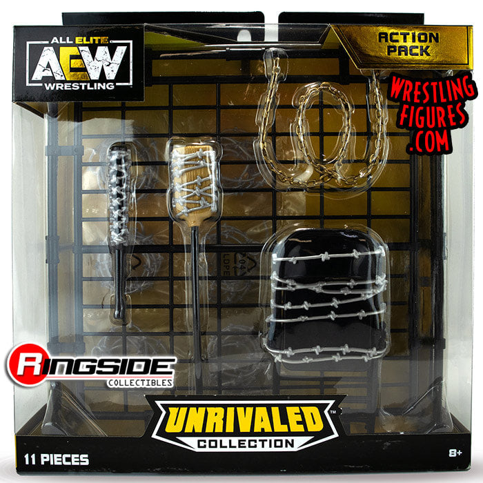AEW Jazwares Unrivaled Collection Accessory Sets: Barbed Wire Action Pack Action & Toy Figures PWcatalog