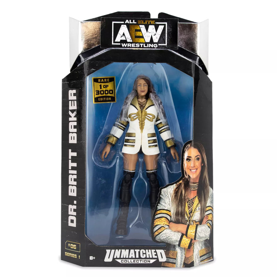 AEW Jazwares Unmatched Collection 1 #06 Dr. Britt Baker [Rare Edition] Action & Toy Figures PWcatalog