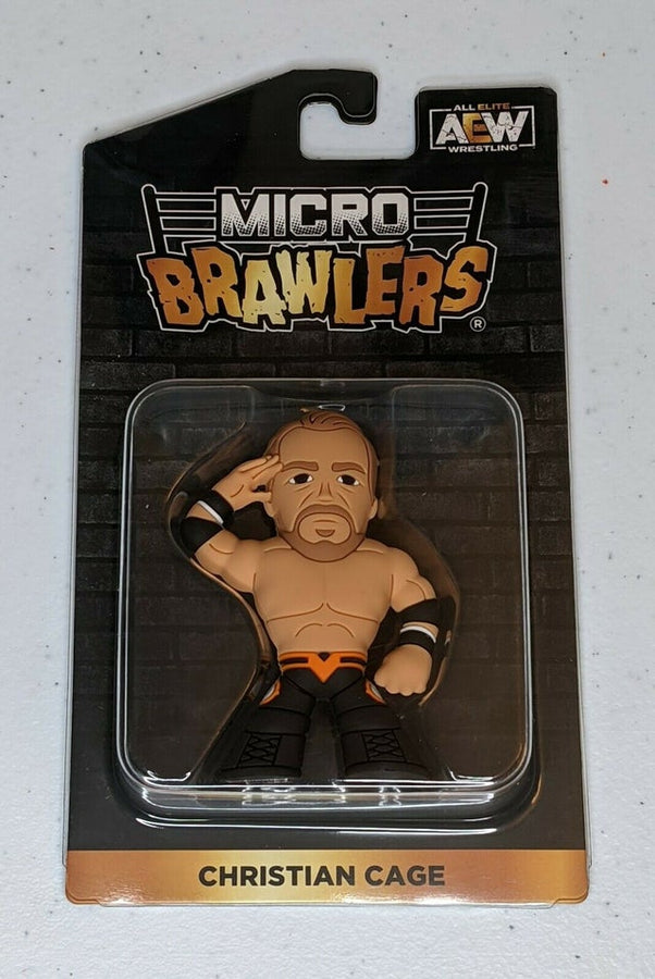AEW Pro Wrestling Tees Micro Brawlers Limited Edition Christian Cage Action & Toy Figures PWcatalog