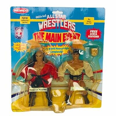 AWA Remco All Star Wrestlers 1 Baron von Raschke vs. Rick Martel [With Title Belt] Action & Toy Figures PWcatalog