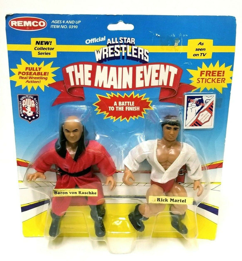 AWA Remco All Star Wrestlers 1 Baron Von Raschke vs. Rick Martel [Without Title Belt]
