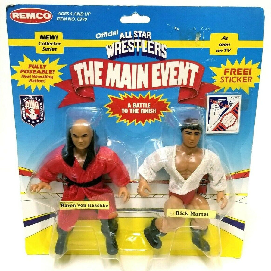 AWA Remco All Star Wrestlers 1 Baron von Raschke vs. Rick Martel [Without Title Belt] Action & Toy Figures PWcatalog