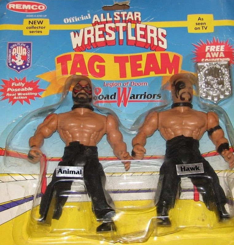 AWA Remco All Star Wrestlers 1 Road Warriors: Animal & Hawk [Without Tag Titles]