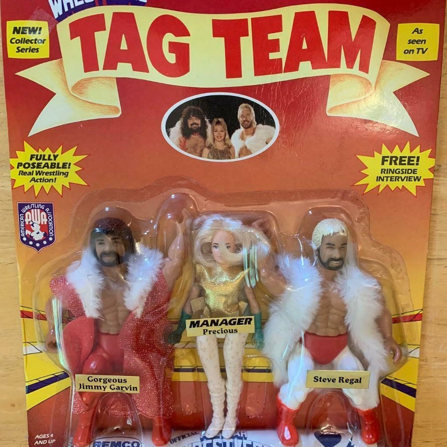 AWA Remco All Star Wrestlers 2 Gorgeous Jimmy Garvin [With Muscular Body], Precious & Steve Regal Action & Toy Figures PWcatalog