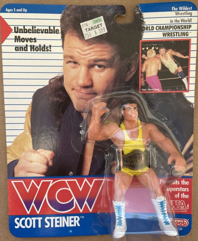 WCW Galoob WCW Galoob Series 1 - "Presents the Superstars of the NWA" Scott Steiner [NWA Card]
