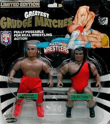 AWA Remco All Star Wrestlers 3 "Greatest Grudge Matches" Abdullah the Butcher vs. Carlos Colon [In Red Singlet]
