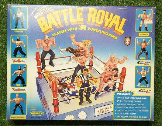 AWA Remco All Star Wrestlers Wrestling Rings & Playsets: Battle Royal Playset with AWA Wrestling Ring [Version 1]
