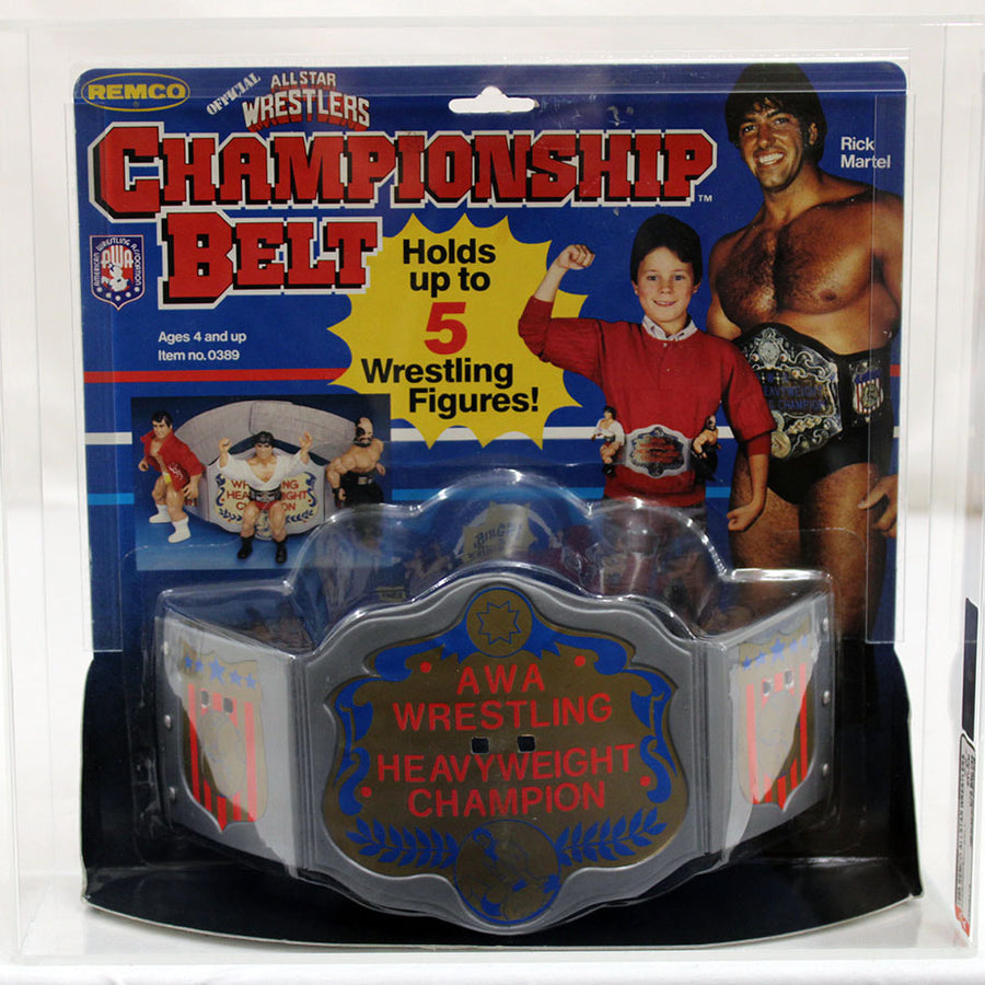 AWA Remco All Star Wrestlers Wrestling Rings & Playsets: Official All Star Wrestlers Championship Belt Action & Toy Figures PWcatalog