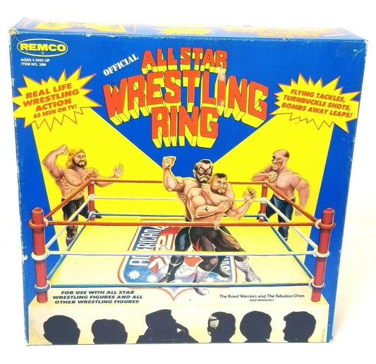 AWA Remco All Star Wrestlers Wrestling Rings & Playsets: Official All Star Wrestling Ring