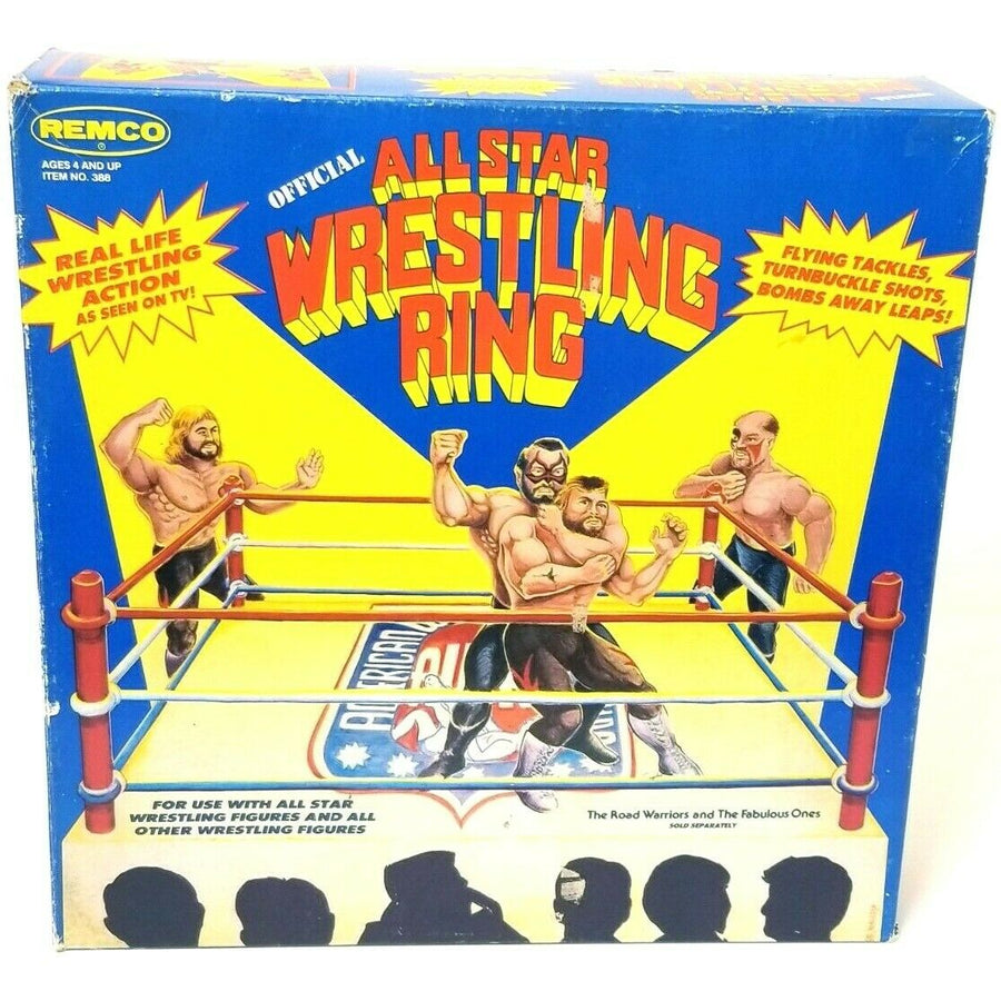 AWA Remco All Star Wrestlers Wrestling Rings & Playsets: Official All Star Wrestling Ring Action & Toy Figures PWcatalog
