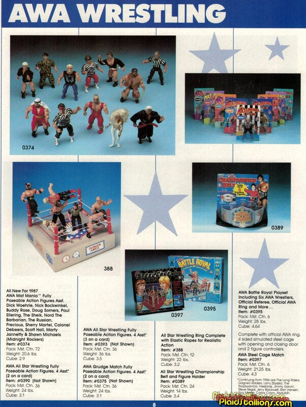 AWA Remco All Star Wrestlers Unreleased Colonel Debeers & Sherri Martel [Unreleased] Action & Toy Figures PWcatalog