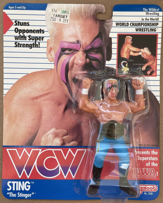 WCW Galoob WCW Galoob Series 1 - "Presents the Superstars of the NWA" Sting [NWA Card]