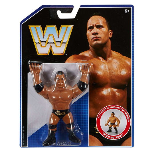 WWE Mattel Retro 2 The Rock with Rock Bottom! [Exclusive]