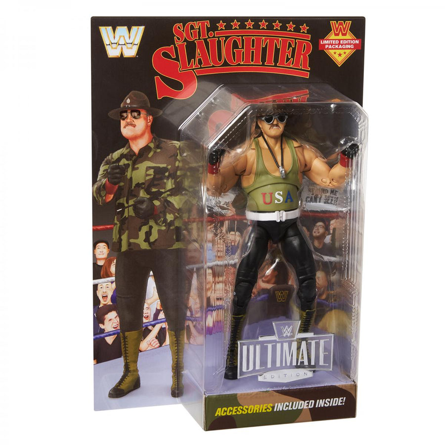 WWE Mattel Ultimate Edition Exclusives Sgt. Slaughter [Chase, Exclusive] Action & Toy Figures PWcatalog