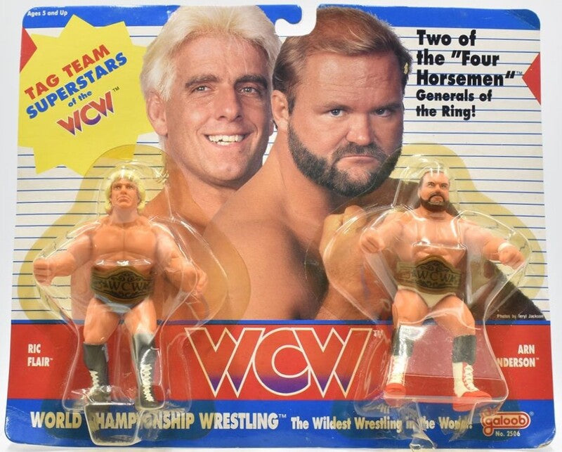 WCW Galoob WCW Galoob Series 1 Tag Teams Four Horsemen: Ric Flair & Arn Anderson Action & Toy Figures PWcatalog