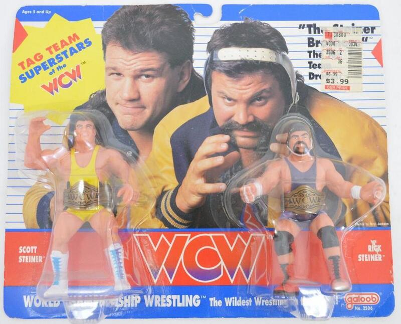 WCW Galoob WCW Galoob Series 1 Tag Teams The Steiner Brothers: Scott Steiner & Rick Steiner