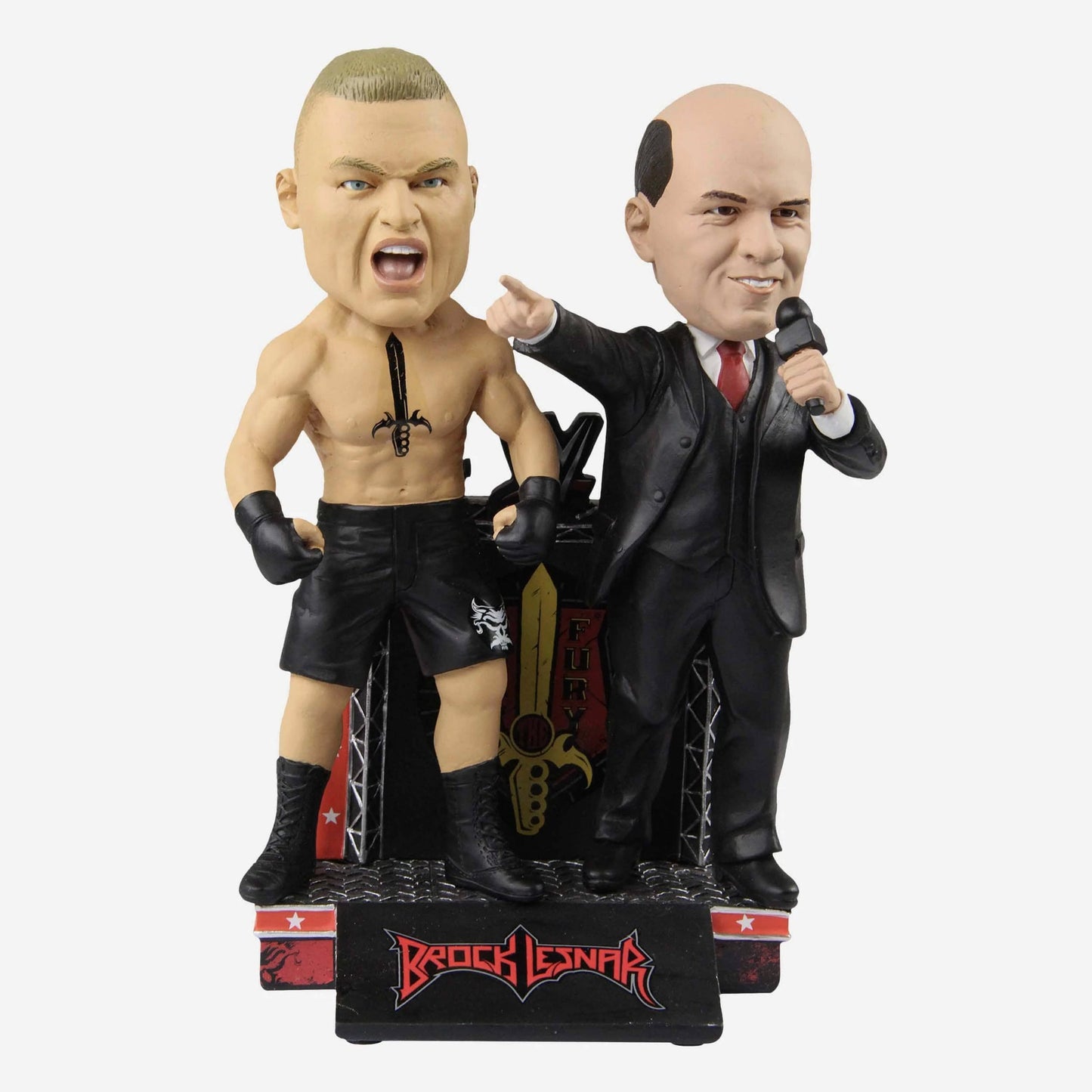 WWE FOCO Bobbleheads 2 Brock Lesnar & Paul Heyman