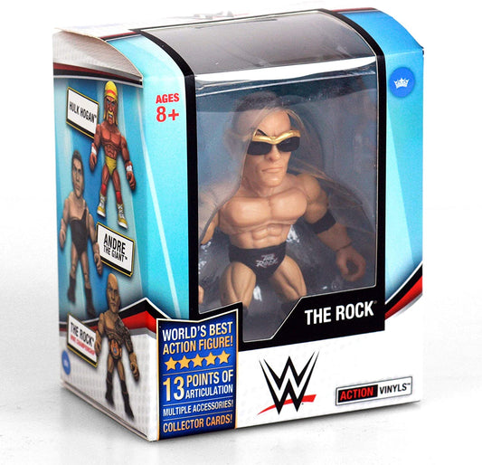 WWE The Loyal Subjects Action Vinyls 4 The Rock [With Belt Off & Red-Outlined Logo]
