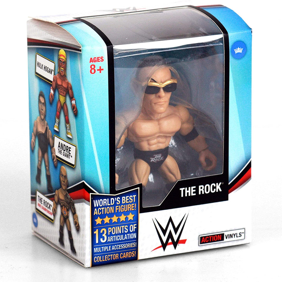 WWE The Loyal Subjects Action Vinyls 4 The Rock [With Belt Off & Red-Outlined Logo] Action & Toy Figures PWcatalog