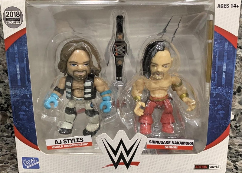 WWE The Loyal Subjects Action Vinyls Exclusives AJ Styles vs. Shinsuke Nakamura [Exclusive]