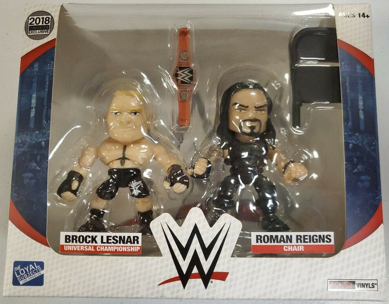 WWE The Loyal Subjects Action Vinyls Exclusives Brock Lesnar vs. Roman Reigns [Exclusive] Action & Toy Figures PWcatalog