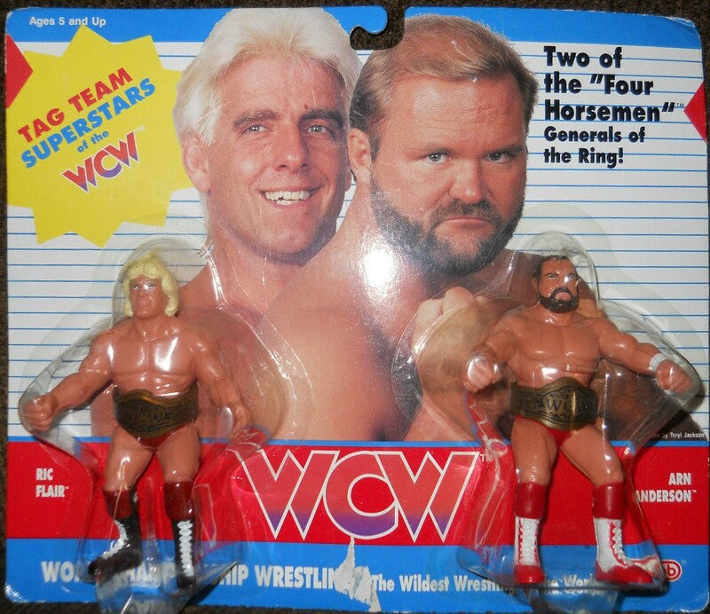 WCW Galoob WCW Galoob Series 2 Tag Teams - UK Exclusive Four Horsemen: Ric Flair & Arn Anderson [Exclusive] Action & Toy Figures PWcatalog