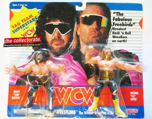 WCW Galoob WCW Galoob Series 2 Tag Teams - UK Exclusive The Fabulous Freebirds: Jimmy Garvin & Michael Hayes [Exclusive]
