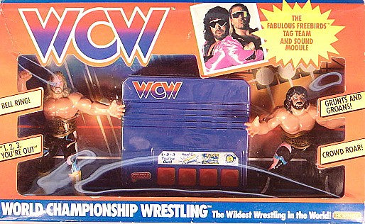 WCW Galoob WCW Galoob Series 2 Tag Teams - UK Exclusive The Fabulous Freebirds: Jimmy Garvin & Michael Hayes [With Sound Board, Exclusive] Action & Toy Figures PWcatalog